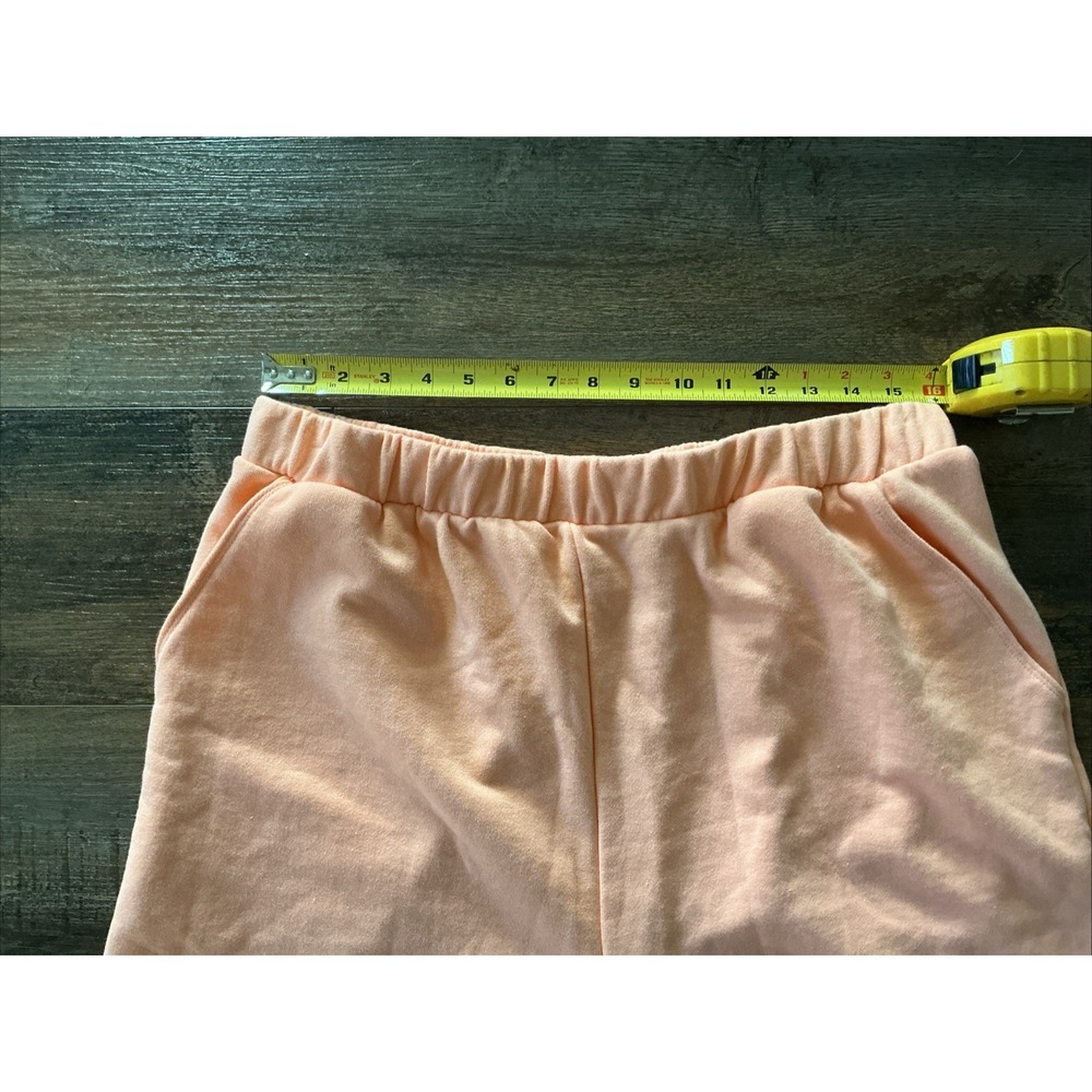 Free People Free-Est Lounge Shorts Sweats Elastic Waist XL Peach Orange Comfy - Picture 3 of 4